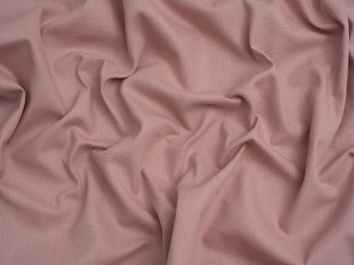 Minerva Core Range Basket Weave Soft Cotton Canvas Fabric Blush