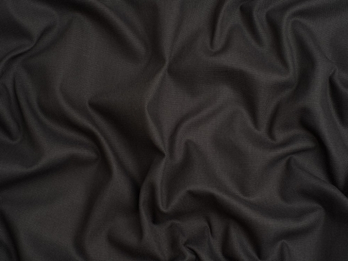 Minerva Core Range Basket Weave Soft Cotton Canvas Fabric Dark Grey
