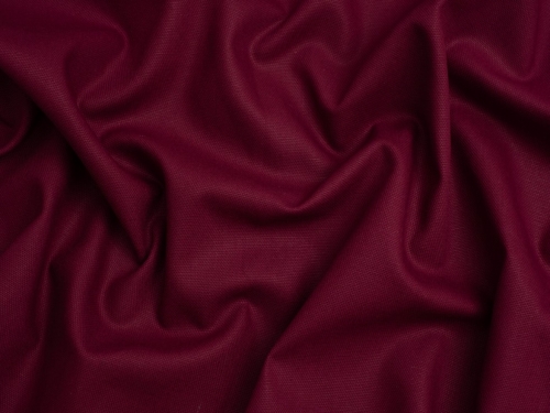 Minerva Core Range Basket Weave Soft Cotton Canvas Fabric Burgundy