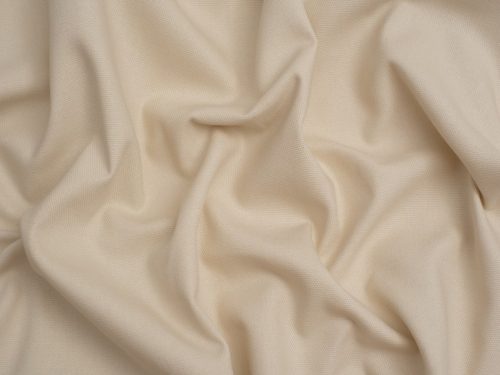 Minerva Core Range Basket Weave Soft Cotton Canvas Fabric Ecru