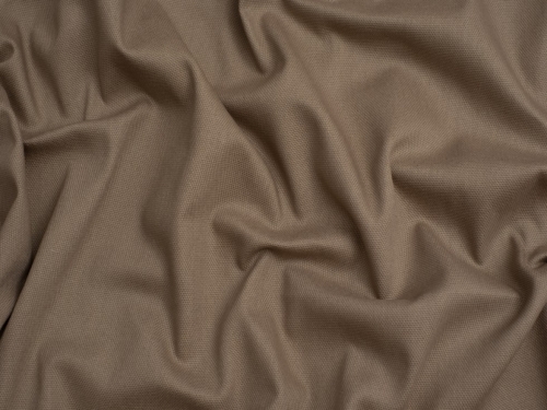Minerva Core Range Basket Weave Soft Cotton Canvas Fabric Mushroom