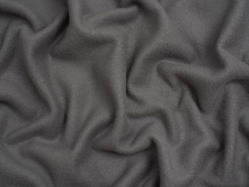 Minerva Core Range 100% Cotton Fleece Fabric Dark Grey