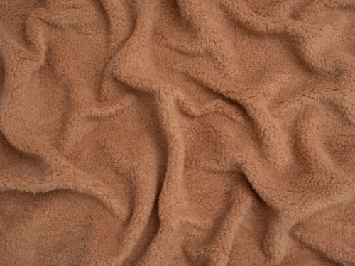 Minerva Core Range Baby Soft Sherpa Fleece Fur Fabric Blush