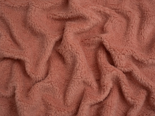Minerva Core Range Baby Soft Sherpa Fleece Fur Fabric Rose Pink