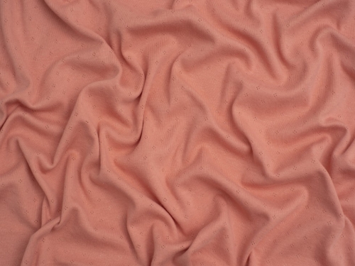 Minerva Core Range Baby Soft Pointelle Jersey Stretch Knit Fabric Rose Pink