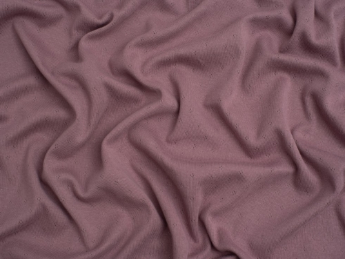 Minerva Core Range Baby Soft Pointelle Jersey Stretch Knit Fabric Mauve