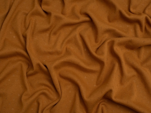 Minerva Core Range Baby Soft Pointelle Jersey Stretch Knit Fabric Copper