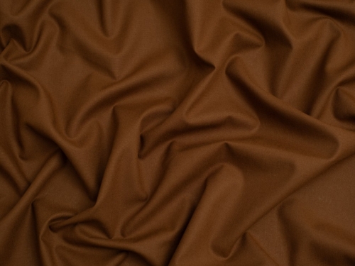 Minerva Core Range Baby Soft Cotton Poplin Fabric Brown