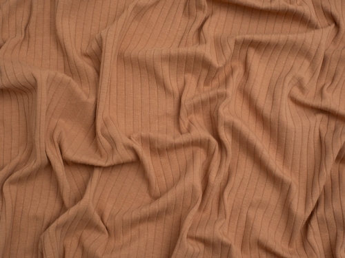 Minerva Core Range Baby Soft Cotton Rib Stretch Knit Fabric Blush