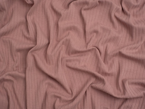 Minerva Core Range Baby Soft Cotton Rib Stretch Knit Fabric Lavender