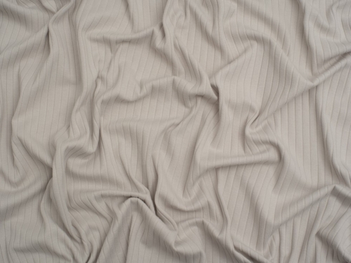 Minerva Core Range Baby Soft Cotton Rib Stretch Knit Fabric Light Grey