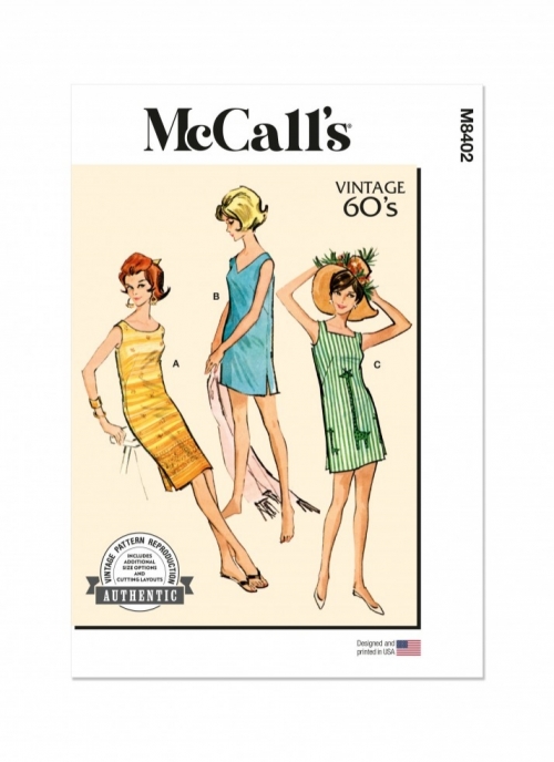 McCalls Paper Sewing Pattern 8402