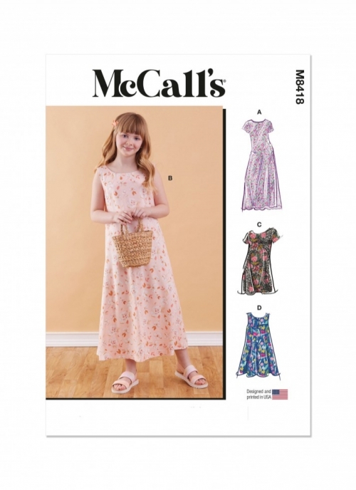 McCalls Paper Sewing Pattern 8418