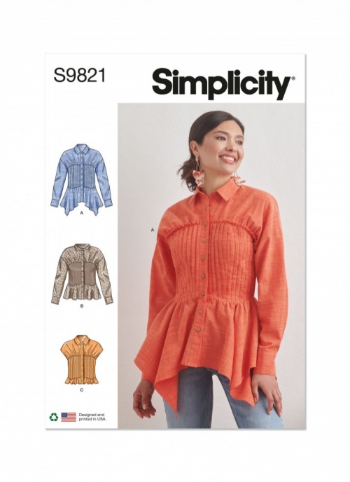 Simplicity Paper Sewing Pattern 9821