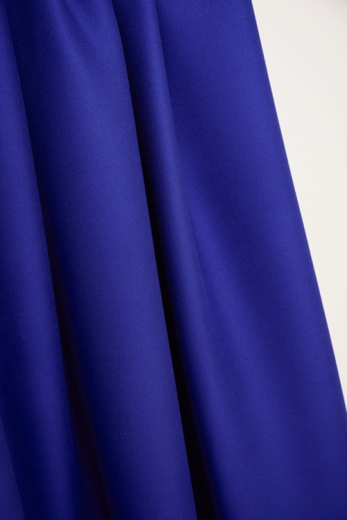 Mind The MAKER Leia Solid Ecovero Viscose Crepe Fabric Cobalt Blue