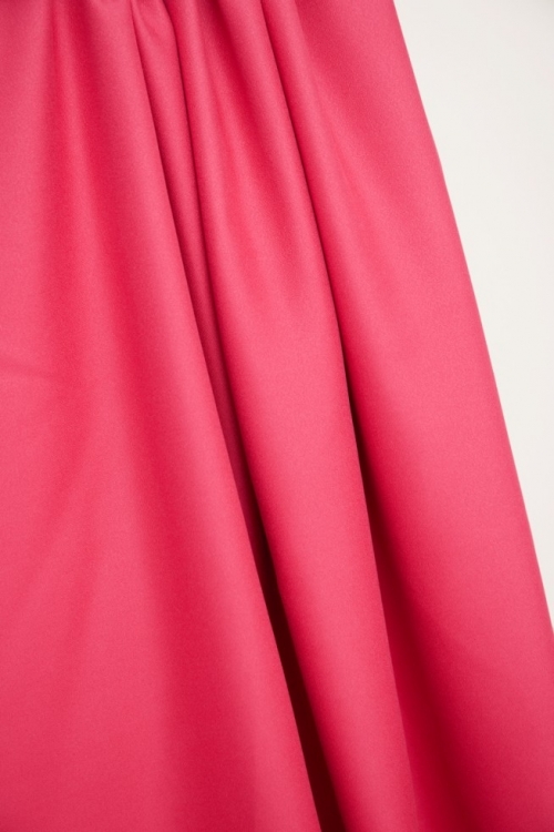 Mind The MAKER Leia Solid Ecovero Viscose Crepe Fabric Crimson