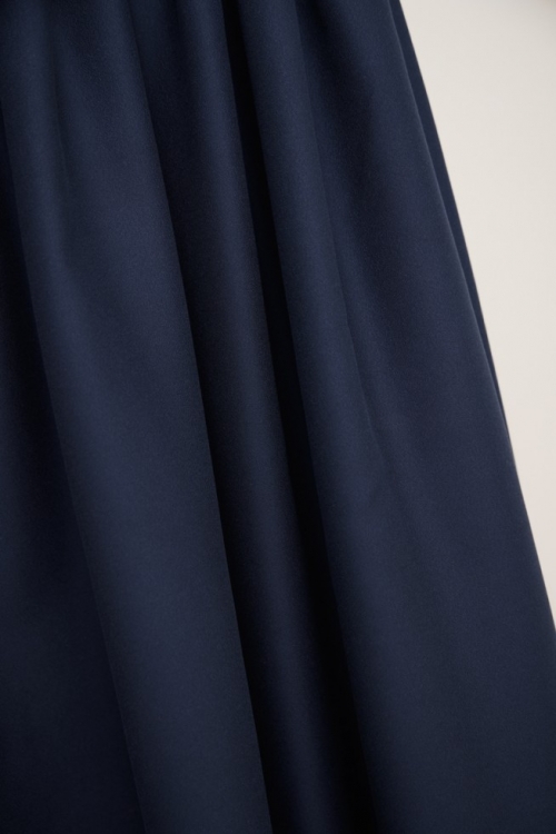 Mind The MAKER Leia Solid Ecovero Viscose Crepe Fabric Indigo Night