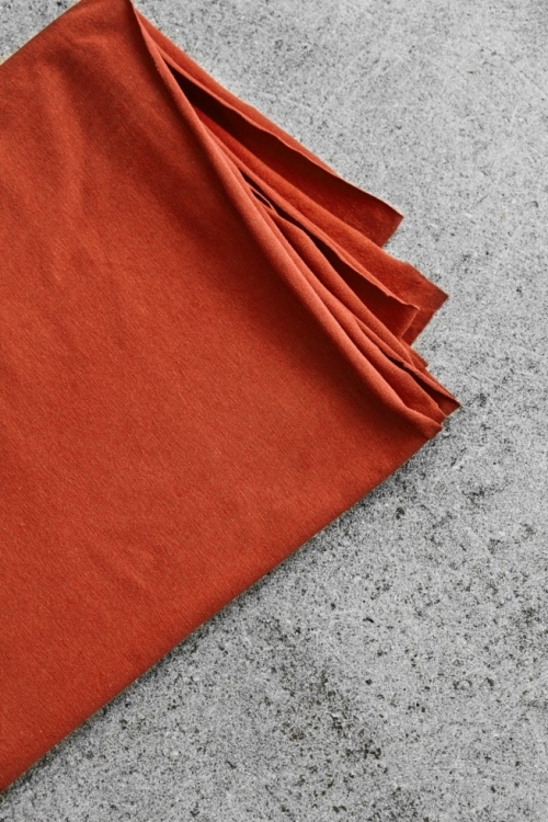 Mind The MAKER Cotton Single Jersey Stretch Knit Fabric Pumpkin