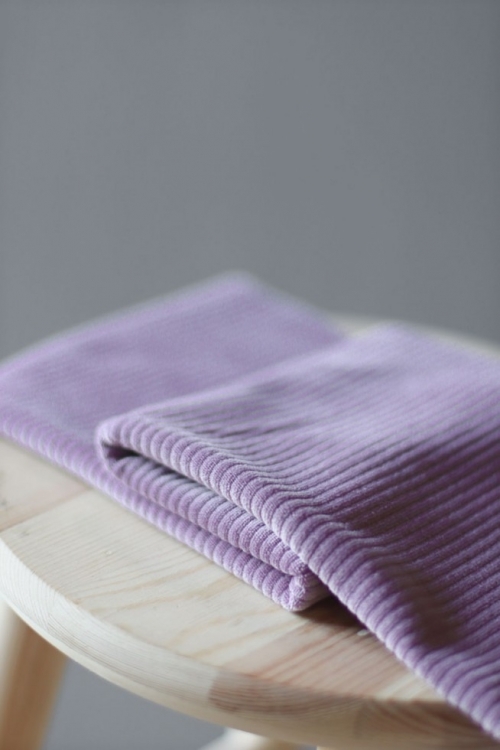 Mind The MAKER Organic Cotton Velvety Cord Fabric Lilac