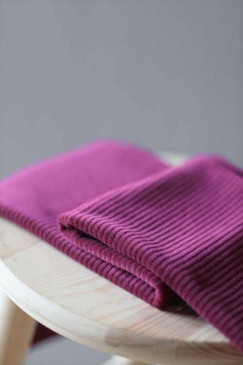 Mind The MAKER Organic Cotton Velvety Cord Fabric Fuchsia