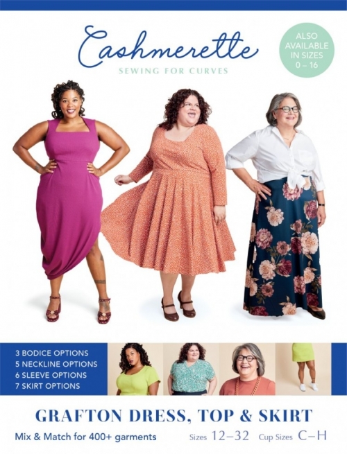 Cashmerette Paper Sewing Pattern Grafton Dress Top & Skirt