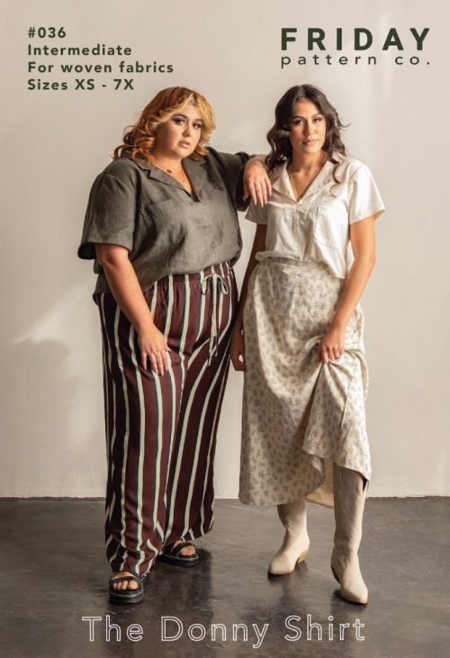 Friday Pattern Company Paper Sewing Pattern Donny Shirt