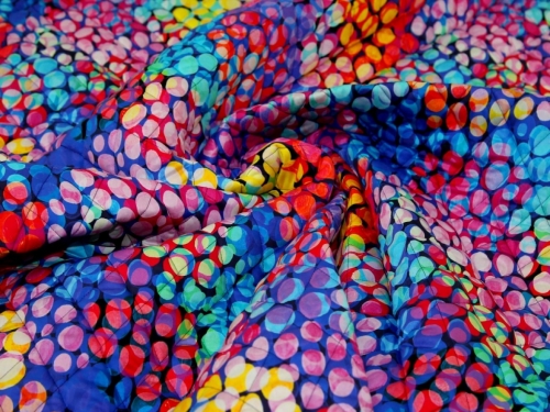 Minerva Exclusive Bubble Lights Pre Quilted Reversible Coating Fabric