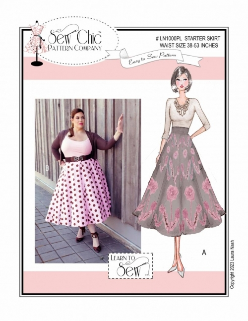 Sew Chic Paper Sewing Pattern Starter Skirt