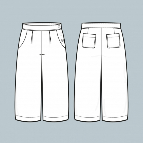 Sew Me Something Paper Sewing Pattern Winnie Culottes