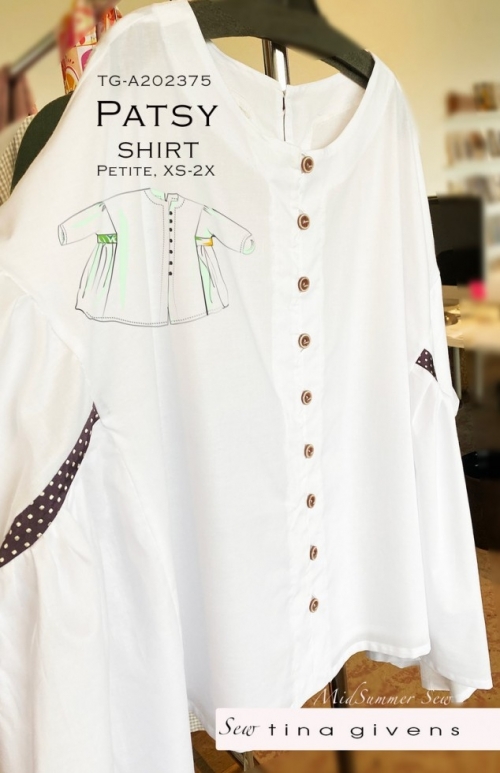 Sew Tina Givens Paper Sewing Pattern Patsy Shirt