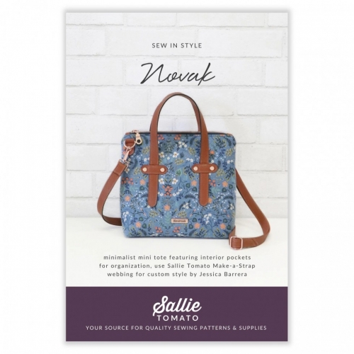 Sallie Tomato Paper Sewing Pattern Novak Mini Tote Bag