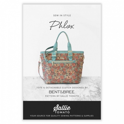 Sallie Tomato Paper Sewing Pattern Phlox Tote & Detachable Clutch