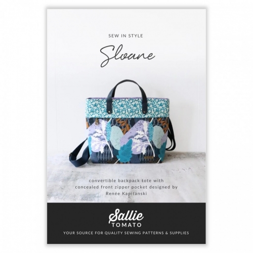 Sallie Tomato Paper Sewing Pattern Sloane Backpack Tote Bag