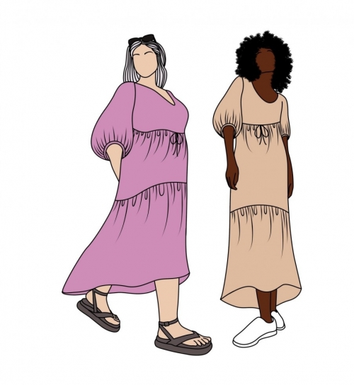 SIZE me Paper Sewing Pattern Serene Dress