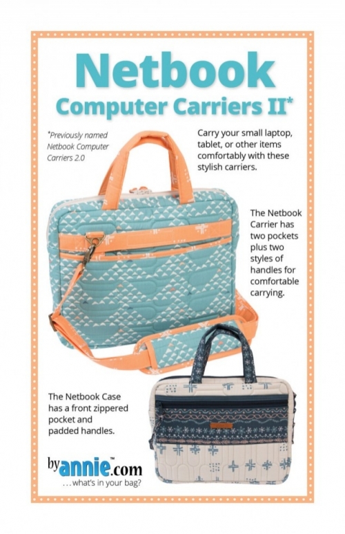 By Annie Paper Sewing Pattern Netbook Computer Carrier