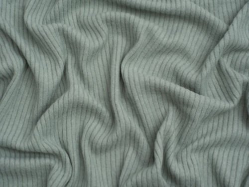 Minerva Core Range Brushed Texture Rib Stretch Knit Fabric Mint Green