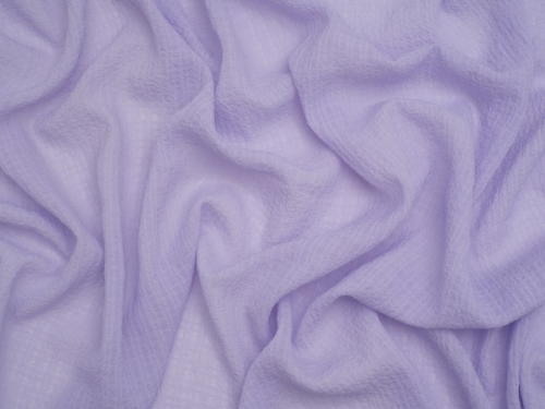 Minerva Core Range Crinkle Texture Seersucker Voile Fabric Lilac
