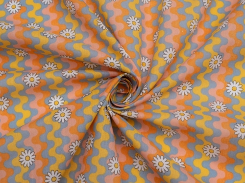 Printed Polycotton Fabric Pastel