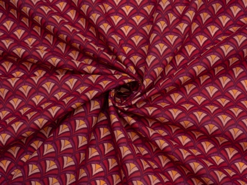 Printed Polycotton Fabric Fuchsia