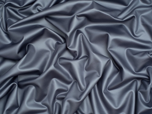 Minerva Core Range Faux Leather Activewear Stretch Knit Fabric Ink