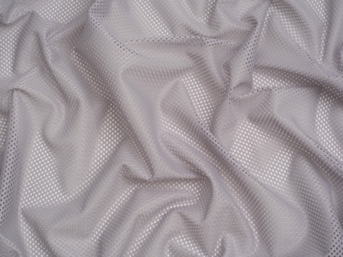 Minerva Core Range Airtex Mesh Stretch Knit Fabric Silver Grey
