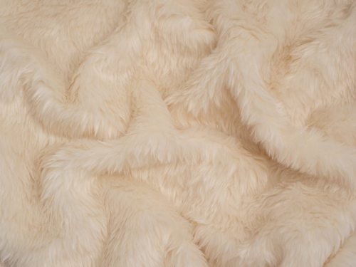 Minerva Core Range Short Pile Faux Fur Fabric Cream