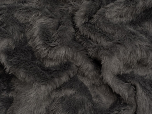 Minerva Core Range Short Pile Faux Fur Fabric Elephant Grey