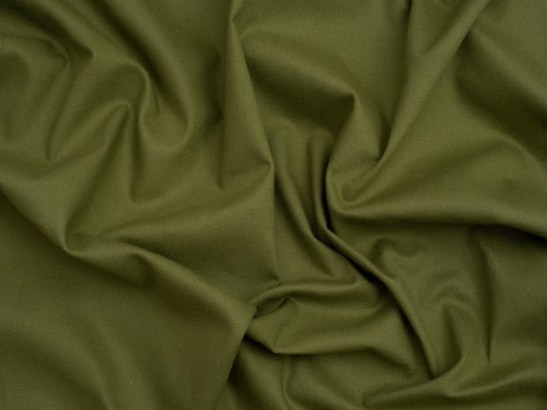 Minerva Core Range Washed Cotton Canvas Fabric Dark Moss Green