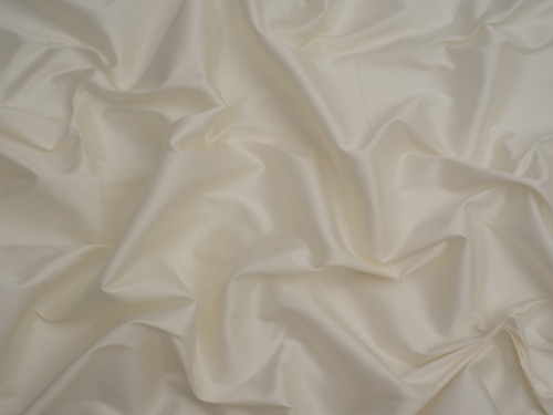 Minerva Core Range Faux Silk Effect Taffeta Fabric Ivory