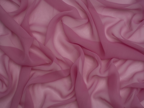 Minerva Core Range Light Sheer Chiffon Fabric Rose Pink