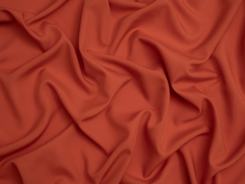 Minerva Core Range Soft Touch Crepe Fabric Dark Pumpkin