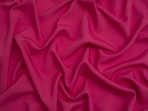 Minerva Core Range Soft Touch Crepe Fabric Vivid Rose