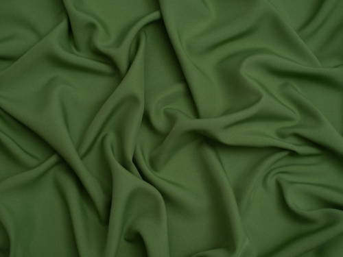 Minerva Core Range Soft Touch Crepe Fabric Green Leaf