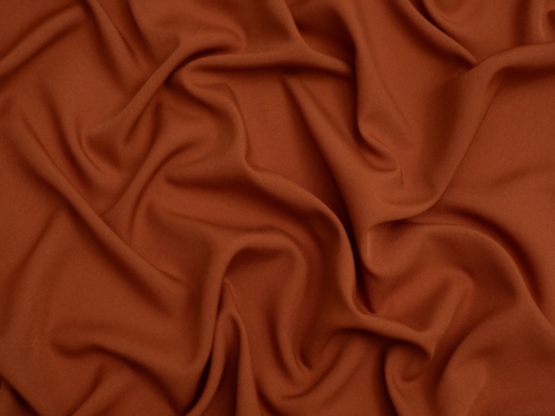 Minerva Core Range Soft Touch Crepe Fabric Deep Amber